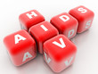 AIDS and HIV crossword in a white back ground AIDS and HIV crossword in a white back ground