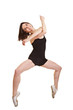 Ballerina auf Zehenspitzen