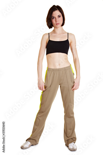 Foto: Schlanke Fitnesstrainerin Schlanke Fitnesstrainerin