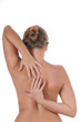 Frau nackt Rücken schmerzen massage wellness