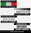 eps Vector image:PARENTAL ADVISORY EXPLICIT CONTENT