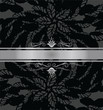 Luxury black and silver book cover