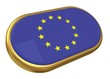 eu flag on golden frame