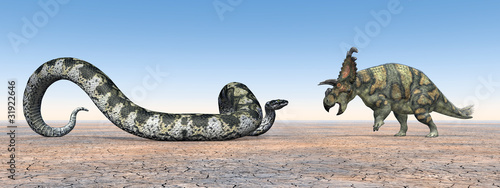 Titanoboa on Titanoboa Und Albertaceratops Michael Rosskothen 31922646 See