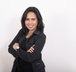 happy asian business woman
