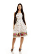 Pretty Village girl in a dress
