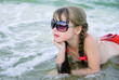 Little girl on the beach