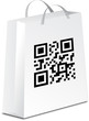 shopping bag with qr code