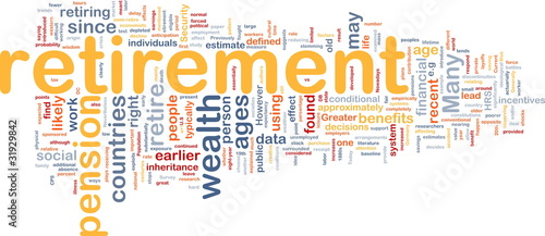 Illustration: Retirement is bone background concept Retirement is bone background concept