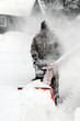 Photo: Man snowblowing Man snowblowing