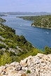 Meanders of the river Krka near Skradin