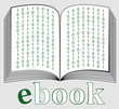 ebook icon with green binary code