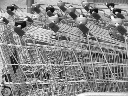 Photo: Shopping cart trolley Shopping cart trolley