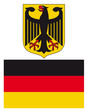 Vektor: Deutschland Fahne und Wappen Deutschland Fahne und Wappen