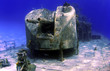 Guns on the deck of a Sunken Ship