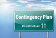 Highway Signpost "Contingency Plan"