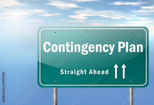 Illustration: Highway Signpost "Contingency Plan" Highway Signpost "Contingency Plan"