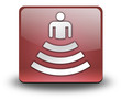 Red 3D Effect Icon "Amphitheater"