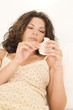 Justine,enceinte,galette de riz