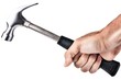 Hand holding a hammer