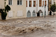 Hochwasser und Überflutung in Steyr
