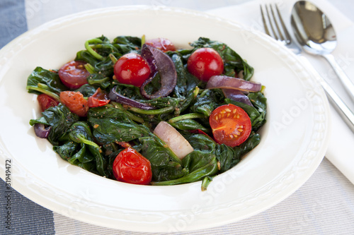 Photo: Gourmet Spinach Salad Gourmet Spinach Salad