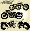 motorbike silhouettes motorbike silhouettes