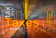 Taxes background concept glowing