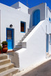 Greek traditional house located at Santorini island