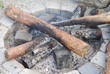 gemauerte Feuerstelle Lagerfeuer gemauerter Grill Camping