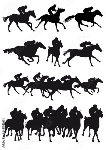 Vektor: horse-race horse-race