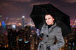 Woman with umbrella