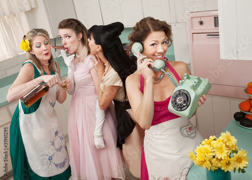 Photo: Group Of Retro Housewives Group Of Retro Housewives