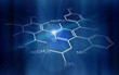 technology background: chemical formulas