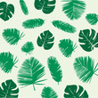 Vektor: Tropical Leaves Seamless Pattern Tropical Leaves Seamless Pattern