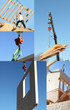 Construction of a wooden house