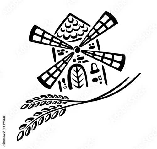 Vector: Bäcker, Brot, Mehl, Getreide, Mühle, Korn, vector Bäcker, Brot, Mehl, Getreide, Mühle, Korn, vector