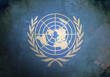 Grunge United Nations Flag