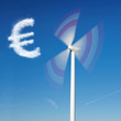 windrad mit eurozeichen