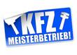 KFZ Meisterbetrieb! Button, Icon