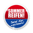 Sommerreifen jetzt hier wechseln! Button, Icon