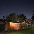 Family Home At Night