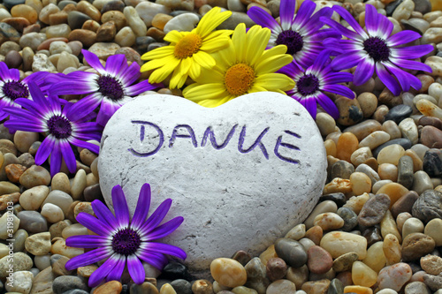 Photo: Herz mit der Inschrift Danke Herz mit der Inschrift Danke