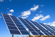 solar panels over blue sky
