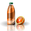 vector organic orange juice