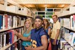 Young Adults In A Library