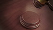 Photo en ligne au meilleur prix Court Gavel in slow motion loop