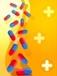 tablet in a medical symbol