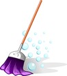 broom in a bubble background broom in a bubble background