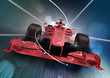 3d render, formula one car concept